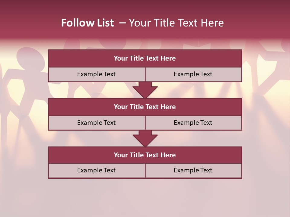 Togetherness Teamwork Standing PowerPoint Template