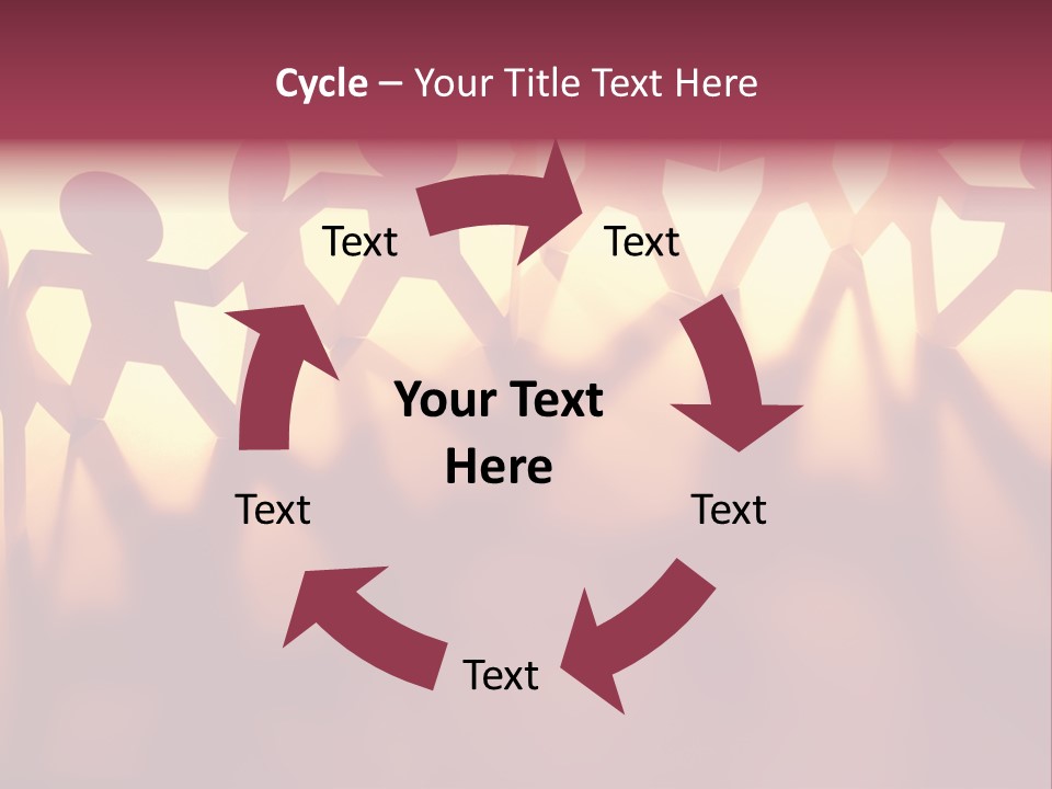 Togetherness Teamwork Standing PowerPoint Template