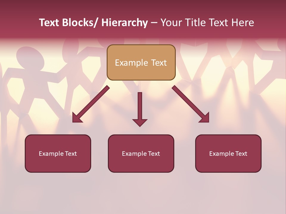 Togetherness Teamwork Standing PowerPoint Template