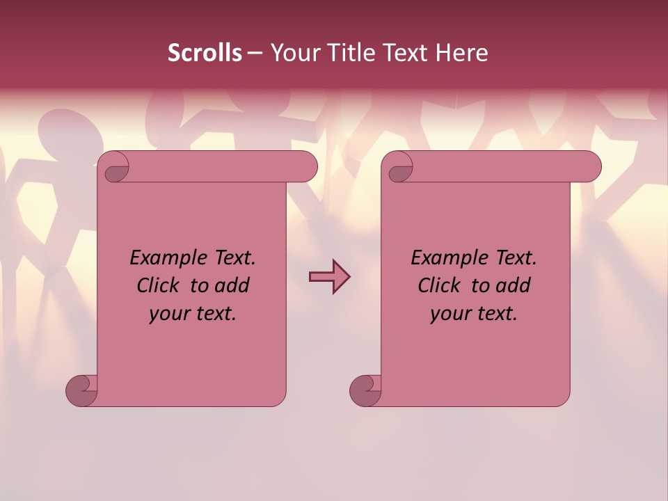 Togetherness Teamwork Standing PowerPoint Template