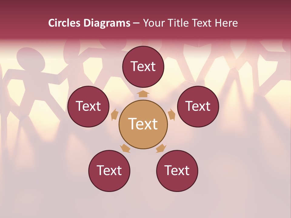 Togetherness Teamwork Standing PowerPoint Template