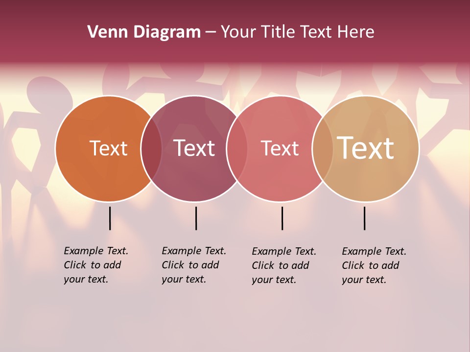 Togetherness Teamwork Standing PowerPoint Template