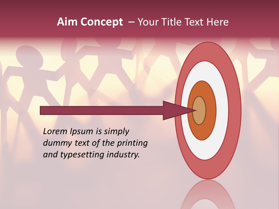 Togetherness Teamwork Standing PowerPoint Template