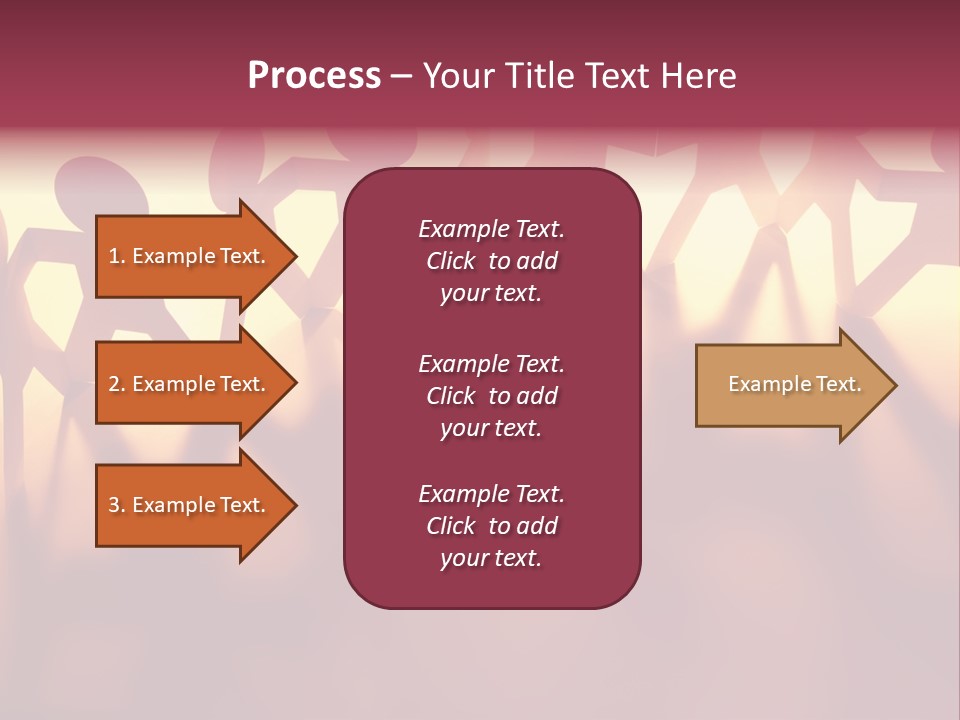 Togetherness Teamwork Standing PowerPoint Template