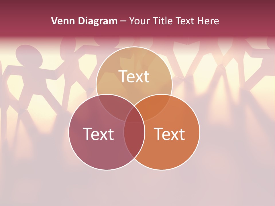 Togetherness Teamwork Standing PowerPoint Template