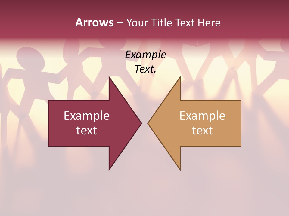Togetherness Teamwork Standing PowerPoint Template