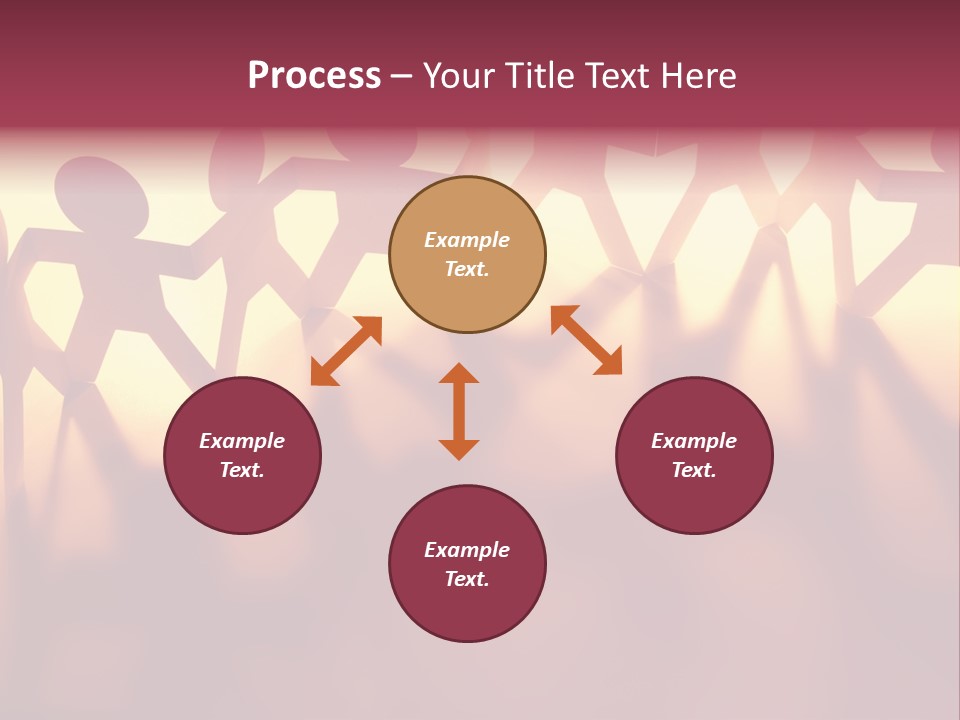 Togetherness Teamwork Standing PowerPoint Template