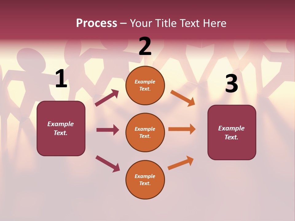 Togetherness Teamwork Standing PowerPoint Template