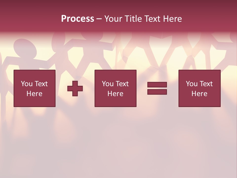 Togetherness Teamwork Standing PowerPoint Template