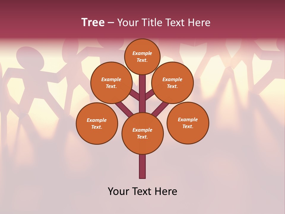 Togetherness Teamwork Standing PowerPoint Template