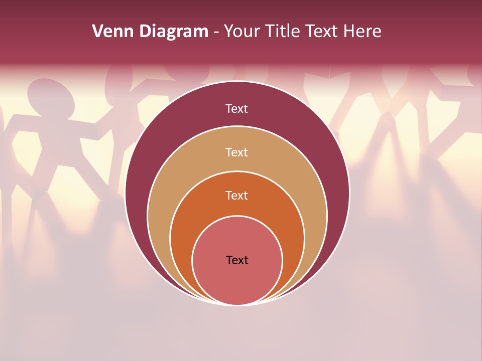 Togetherness Teamwork Standing PowerPoint Template