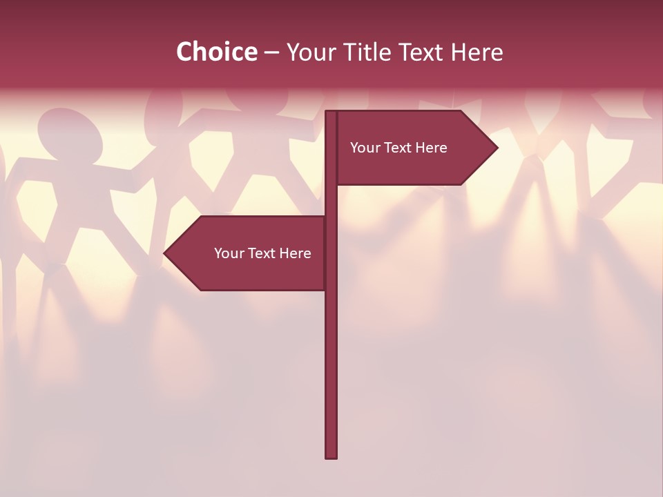 Togetherness Teamwork Standing PowerPoint Template