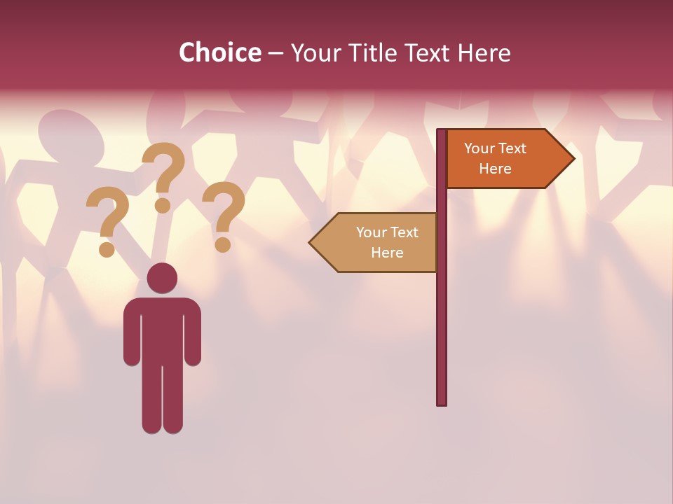 Togetherness Teamwork Standing PowerPoint Template