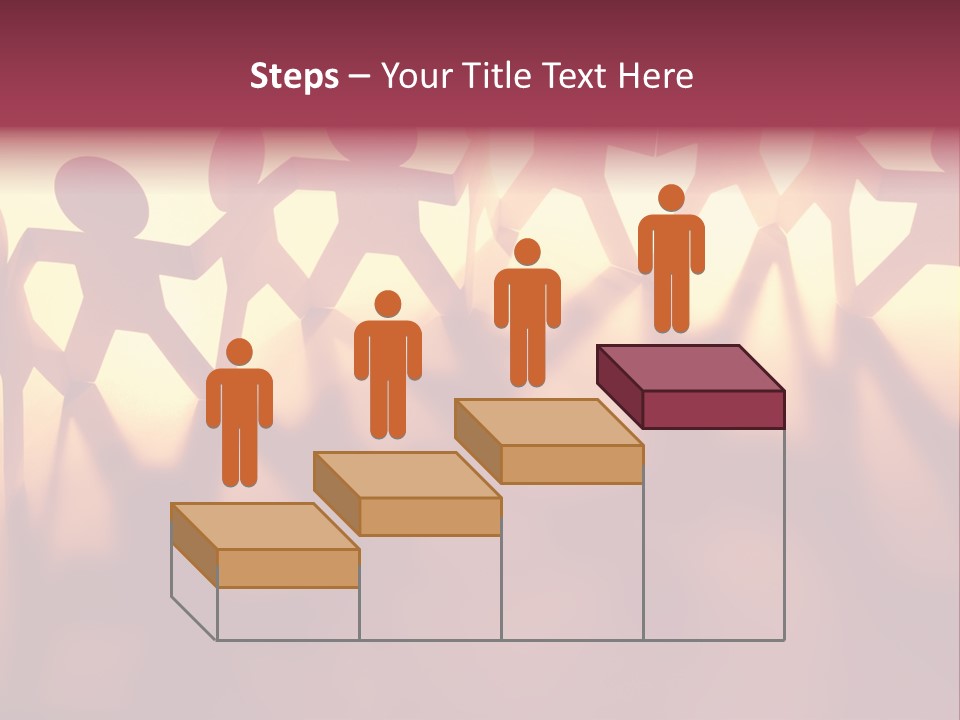 Togetherness Teamwork Standing PowerPoint Template