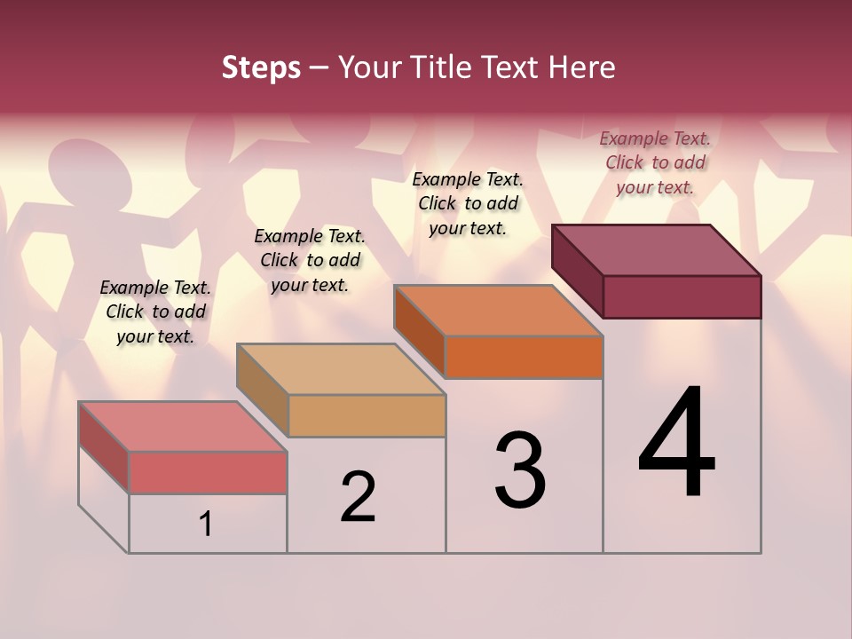 Togetherness Teamwork Standing PowerPoint Template