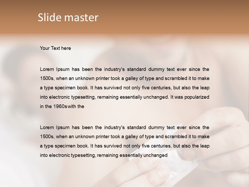 Affectionate Holding Preventive PowerPoint Template