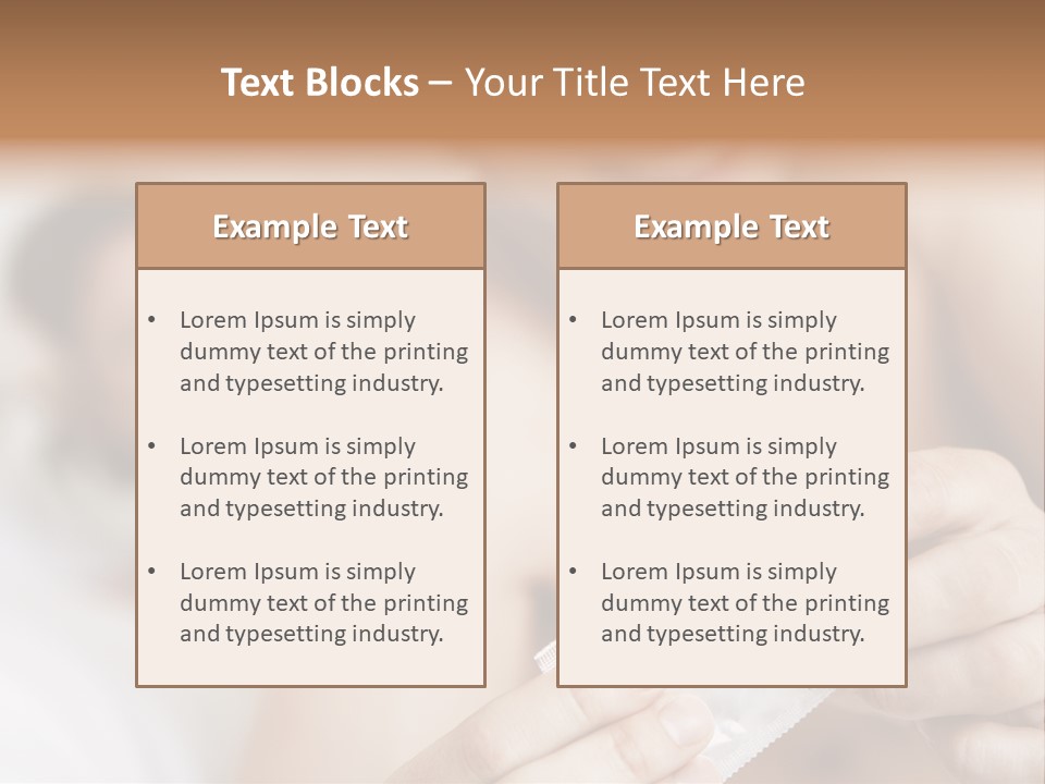 Affectionate Holding Preventive PowerPoint Template