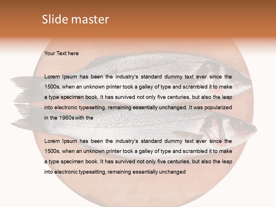 Branzino See Bass Food PowerPoint Template