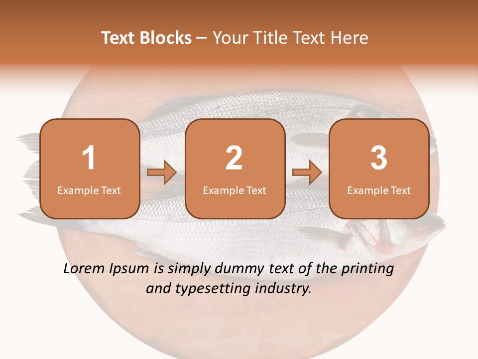 Branzino See Bass Food PowerPoint Template