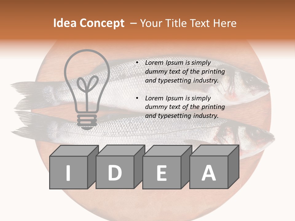 Branzino See Bass Food PowerPoint Template