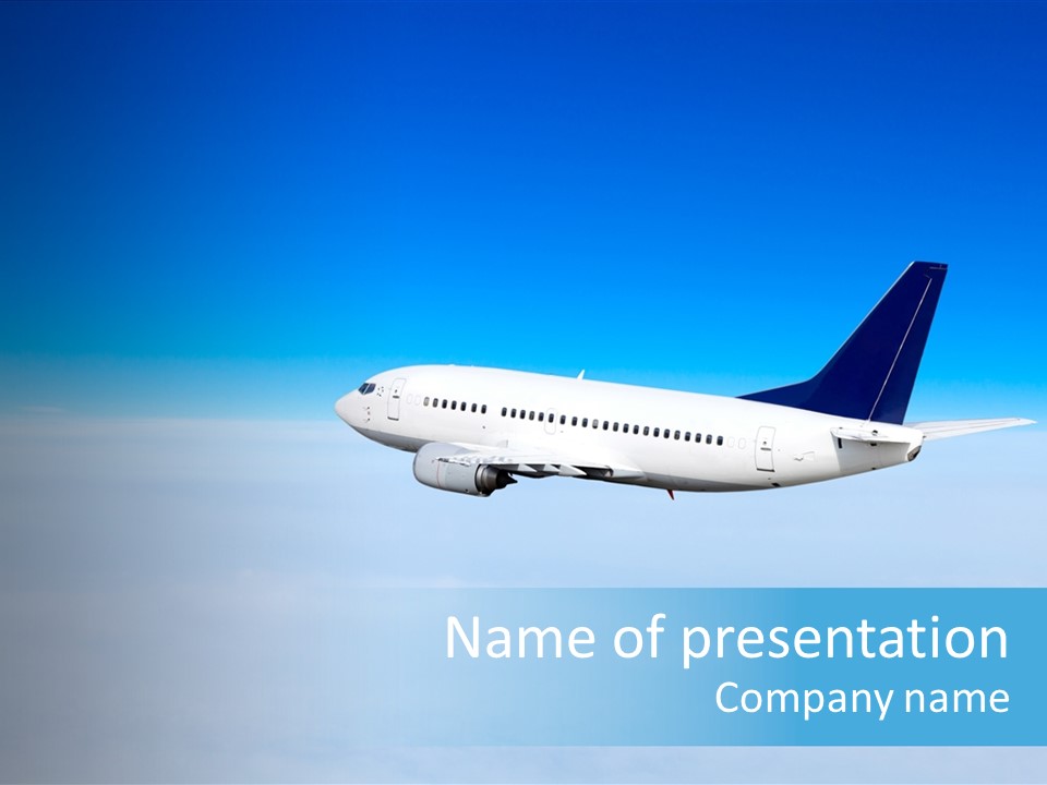 Flight Transport Class PowerPoint Template