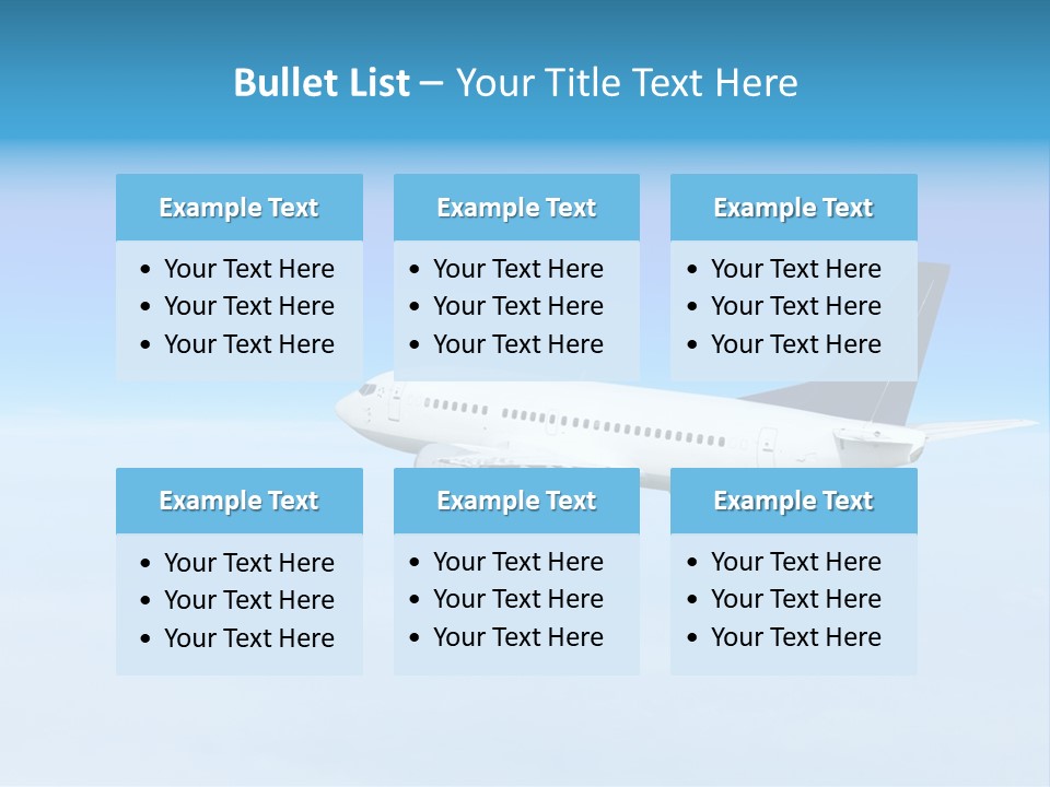 Flight Transport Class PowerPoint Template