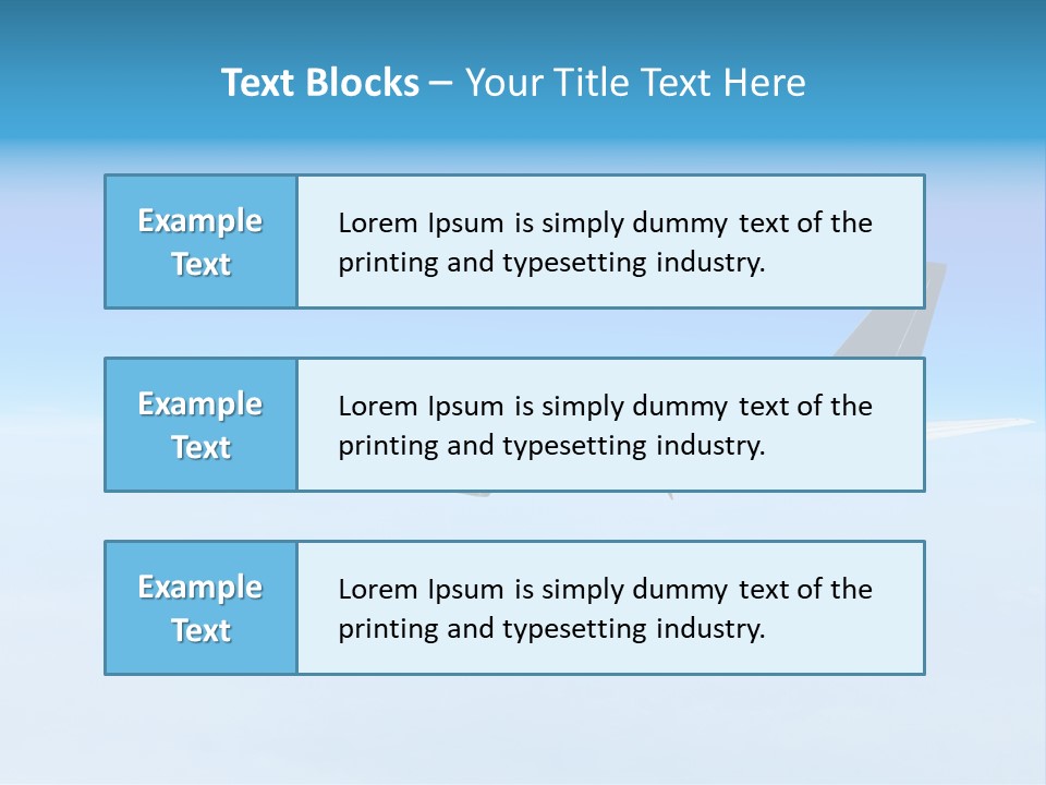 Flight Transport Class PowerPoint Template