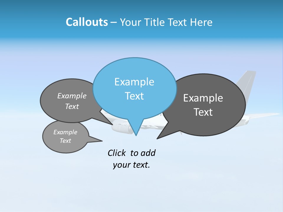 Flight Transport Class PowerPoint Template