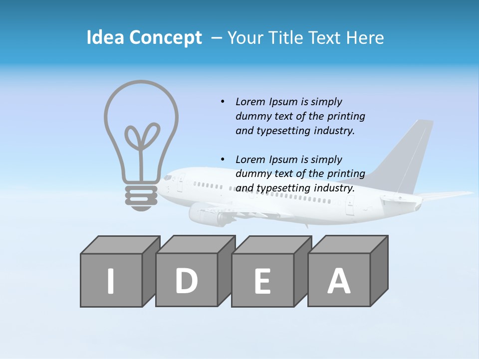 Flight Transport Class PowerPoint Template