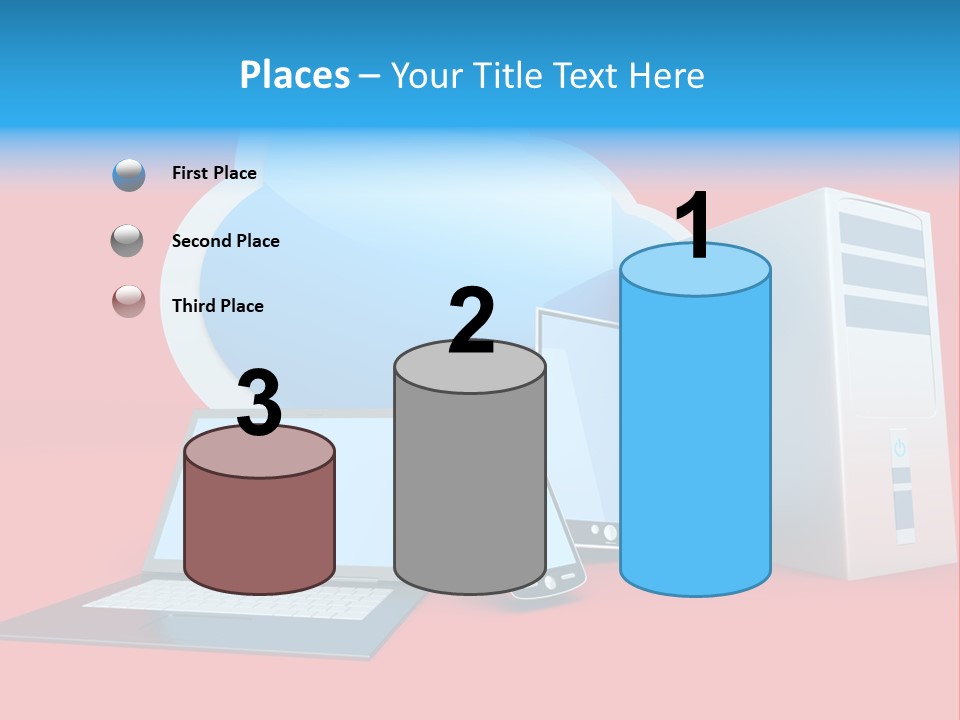 Tablet Device Monitor PowerPoint Template
