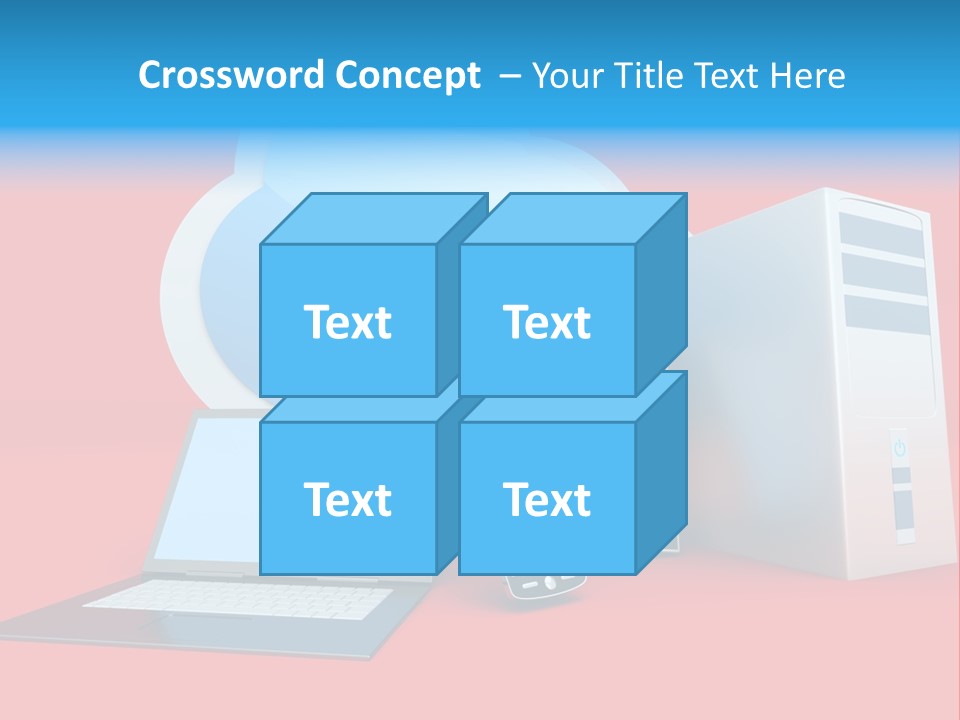 Tablet Device Monitor PowerPoint Template