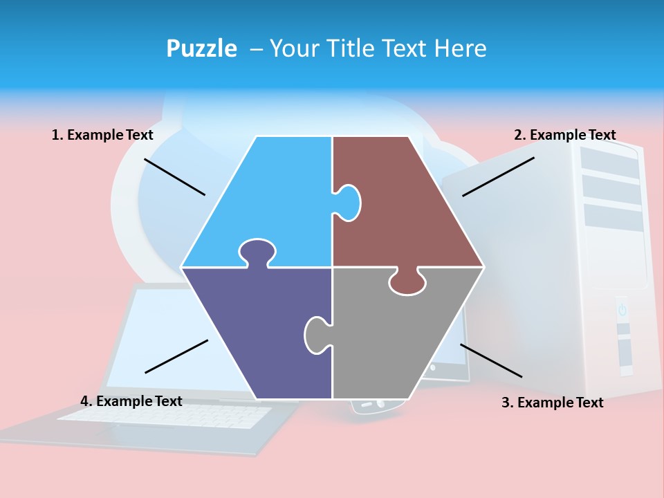 Tablet Device Monitor PowerPoint Template