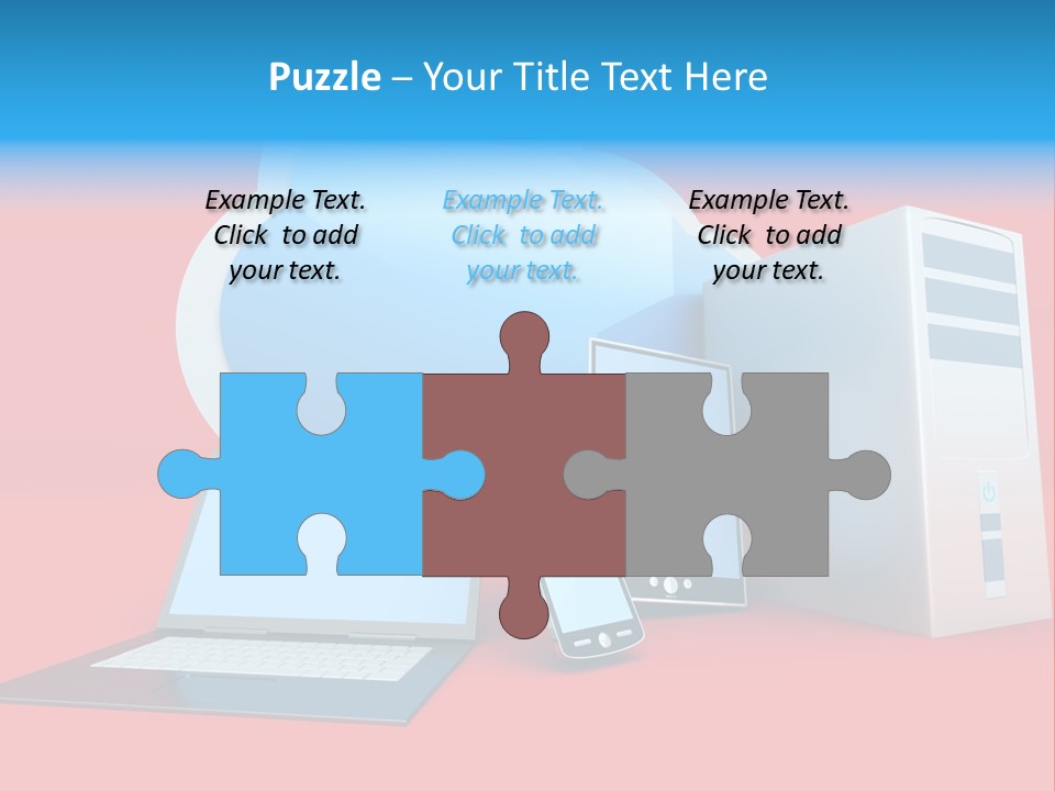 Tablet Device Monitor PowerPoint Template