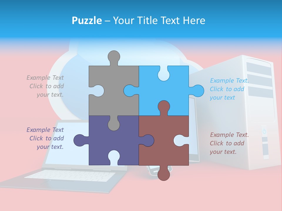 Tablet Device Monitor PowerPoint Template