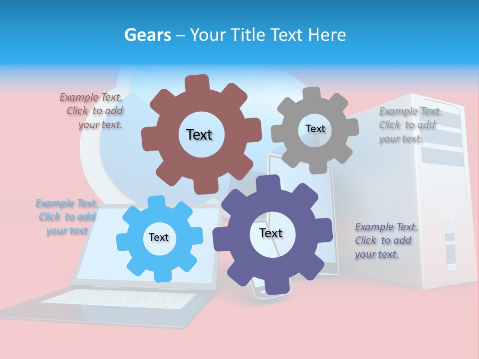 Tablet Device Monitor PowerPoint Template