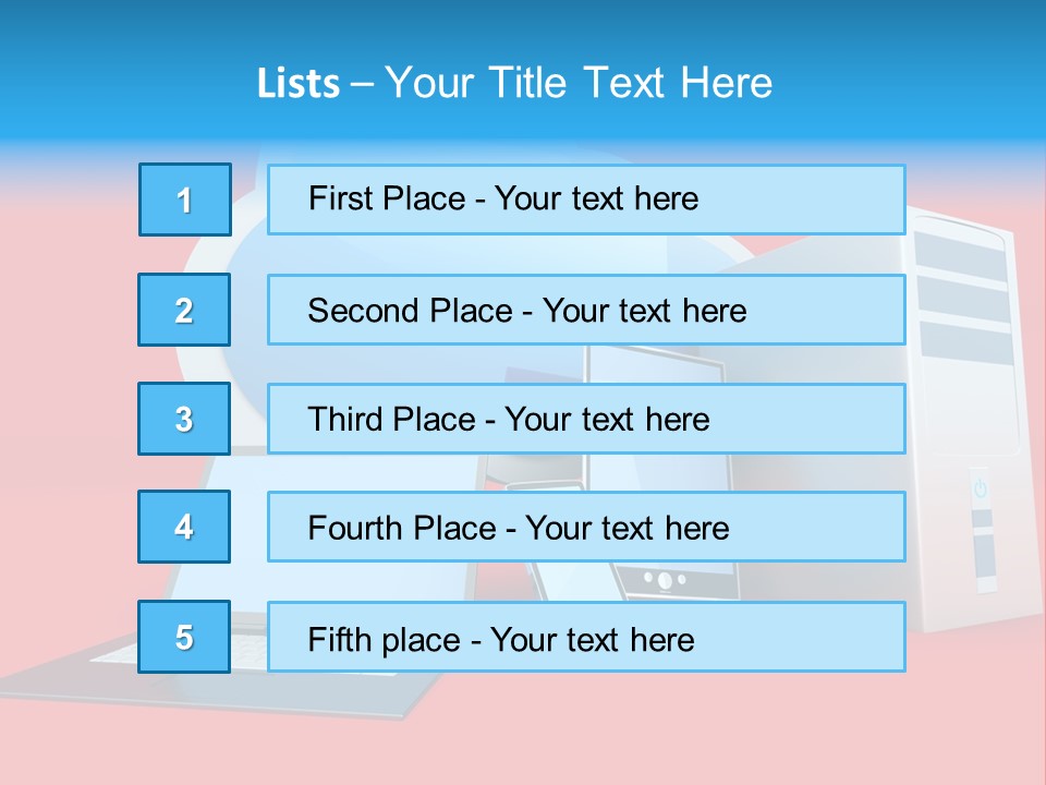 Tablet Device Monitor PowerPoint Template