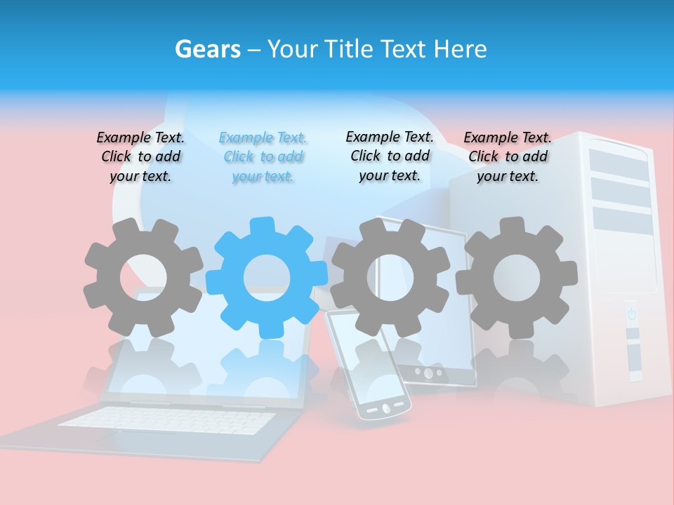 Tablet Device Monitor PowerPoint Template