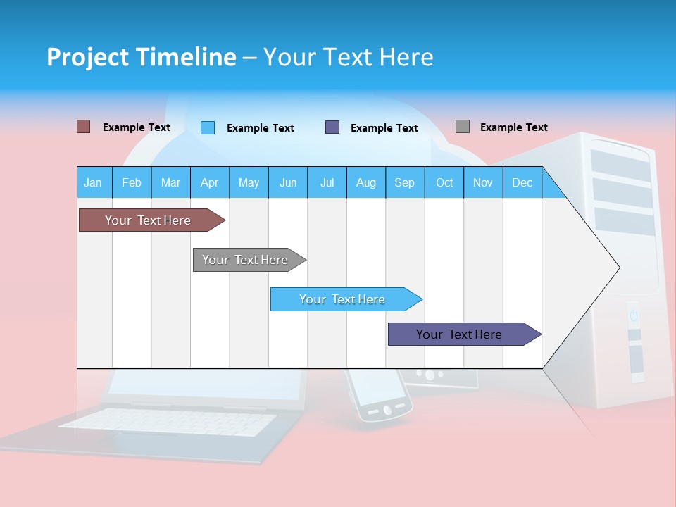 Tablet Device Monitor PowerPoint Template