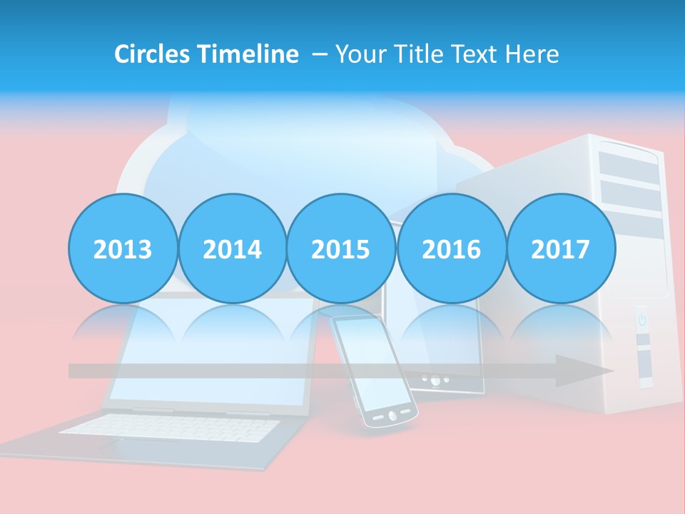 Tablet Device Monitor PowerPoint Template