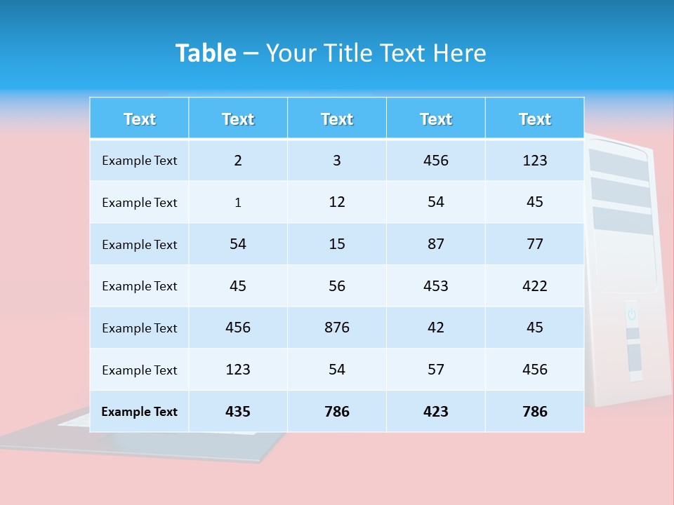 Tablet Device Monitor PowerPoint Template