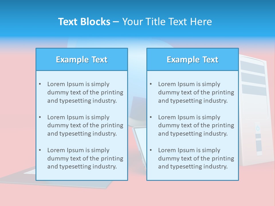 Tablet Device Monitor PowerPoint Template