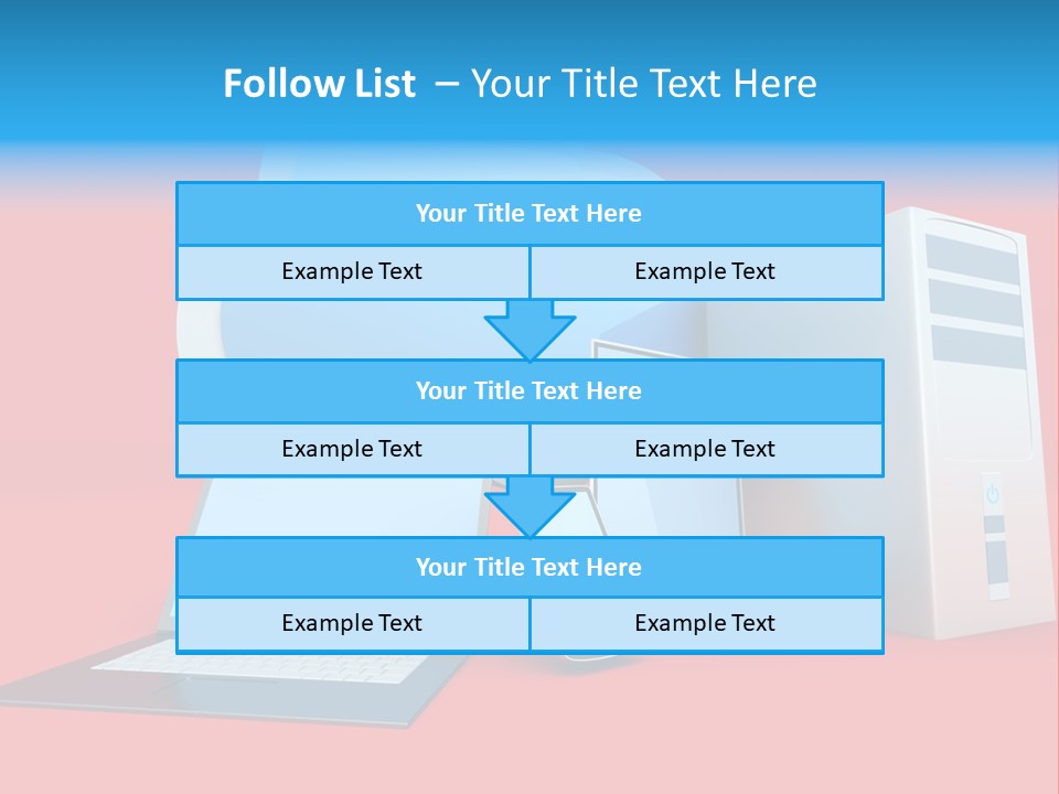 Tablet Device Monitor PowerPoint Template