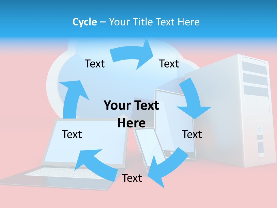 Tablet Device Monitor PowerPoint Template