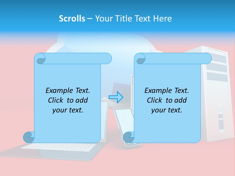 Tablet Device Monitor PowerPoint Template