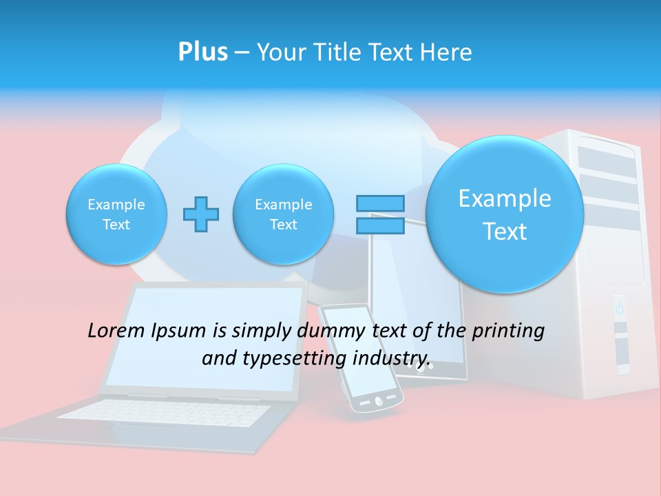 Tablet Device Monitor PowerPoint Template