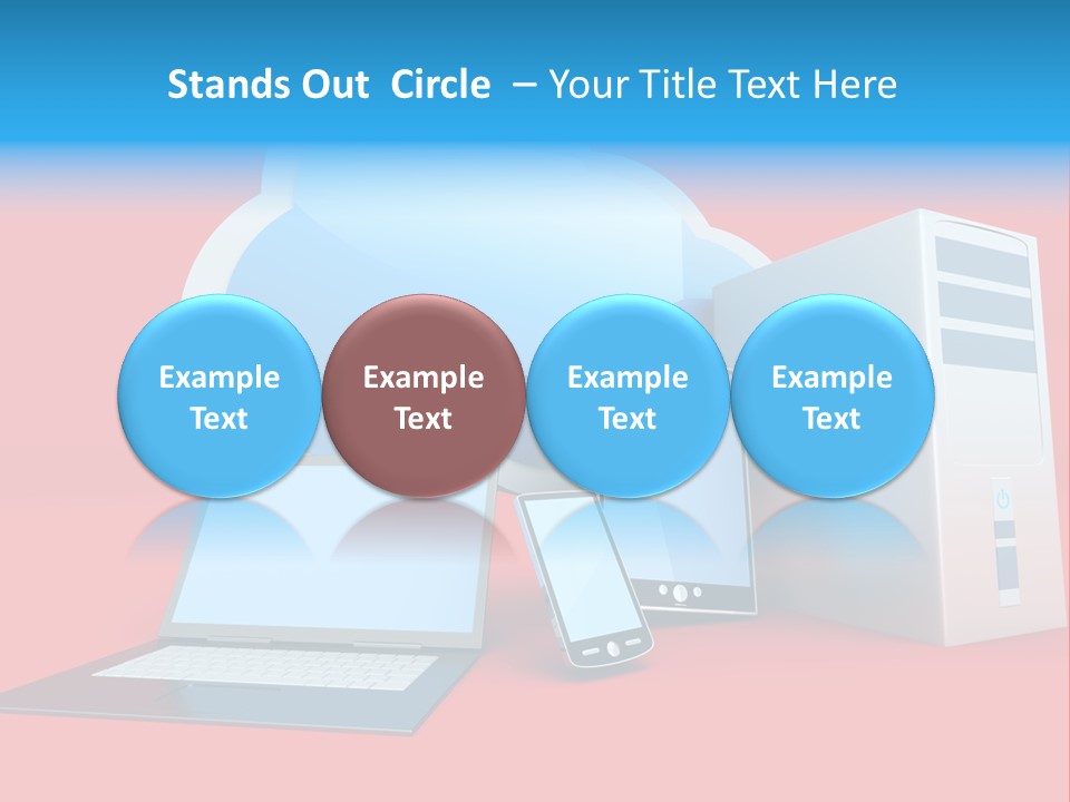 Tablet Device Monitor PowerPoint Template