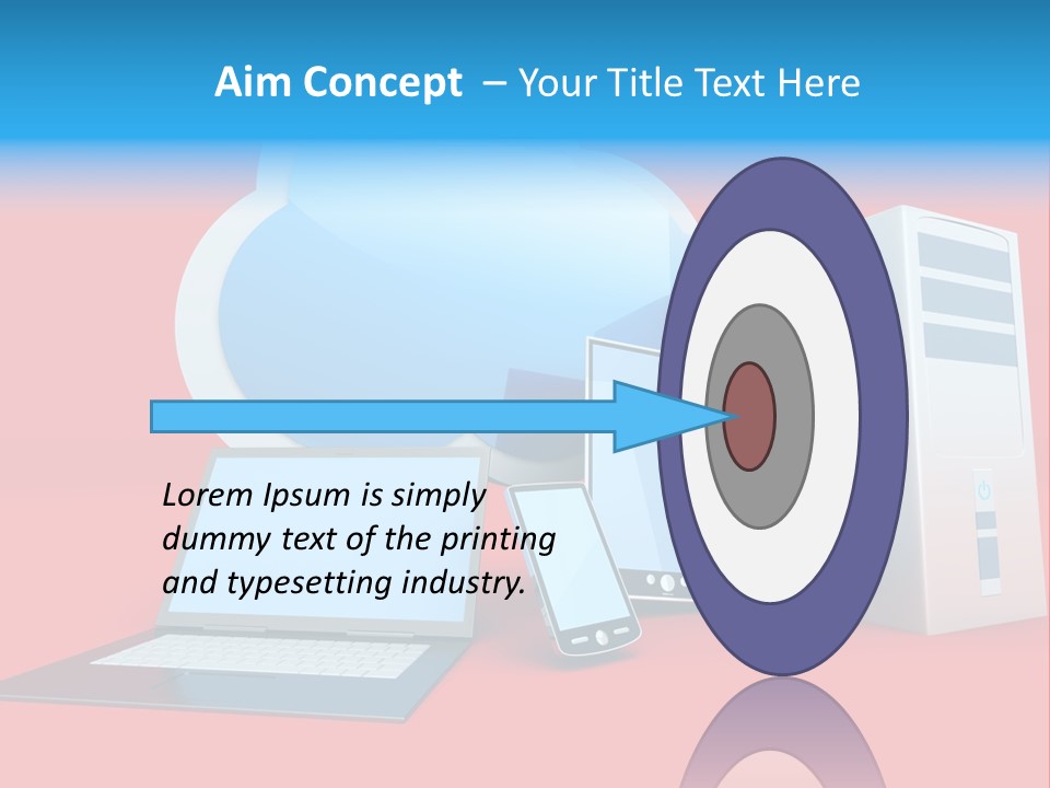 Tablet Device Monitor PowerPoint Template
