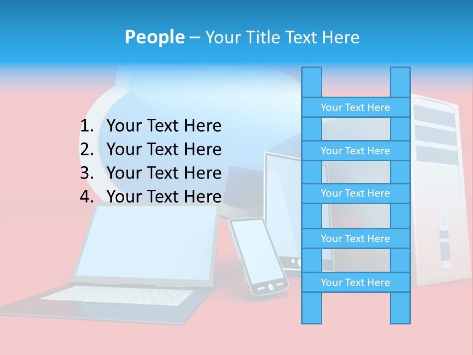 Tablet Device Monitor PowerPoint Template
