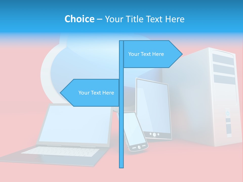 Tablet Device Monitor PowerPoint Template