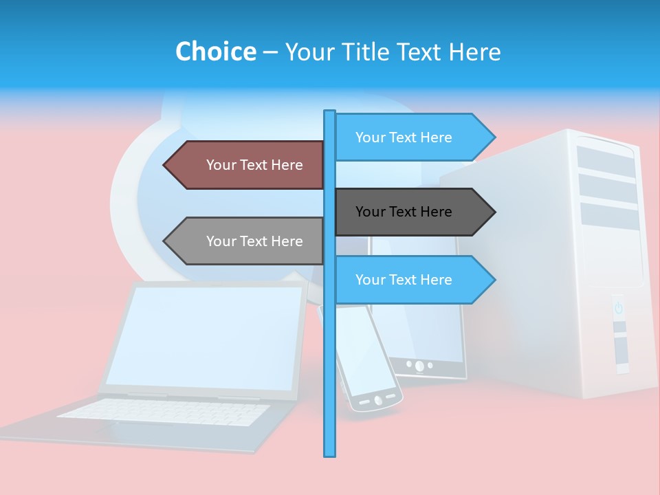 Tablet Device Monitor PowerPoint Template